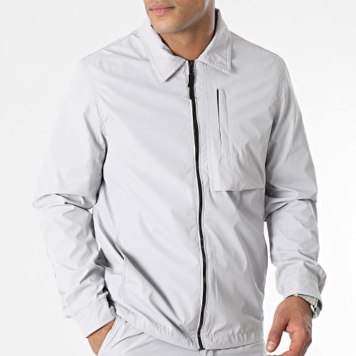 Ensemble Veste Zippée Et Pantalon Cargo Gris