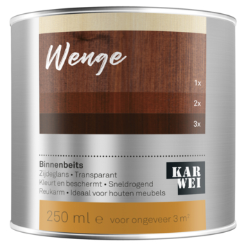 KARWEI binnenbeits transparant wengé 250 ml