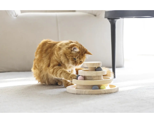 Krabmeubel ontworpen door Lotte, kattenspeeltoren Mia, 26 x 14,5 cm, sisal, hout