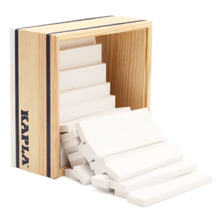 Kapla Coffret Carré - 40 planchettes | Blanc