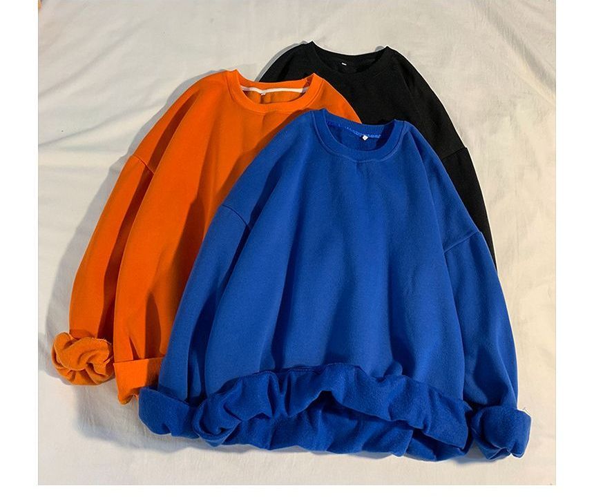 Ninine - effen sweatshirt met ronde hals