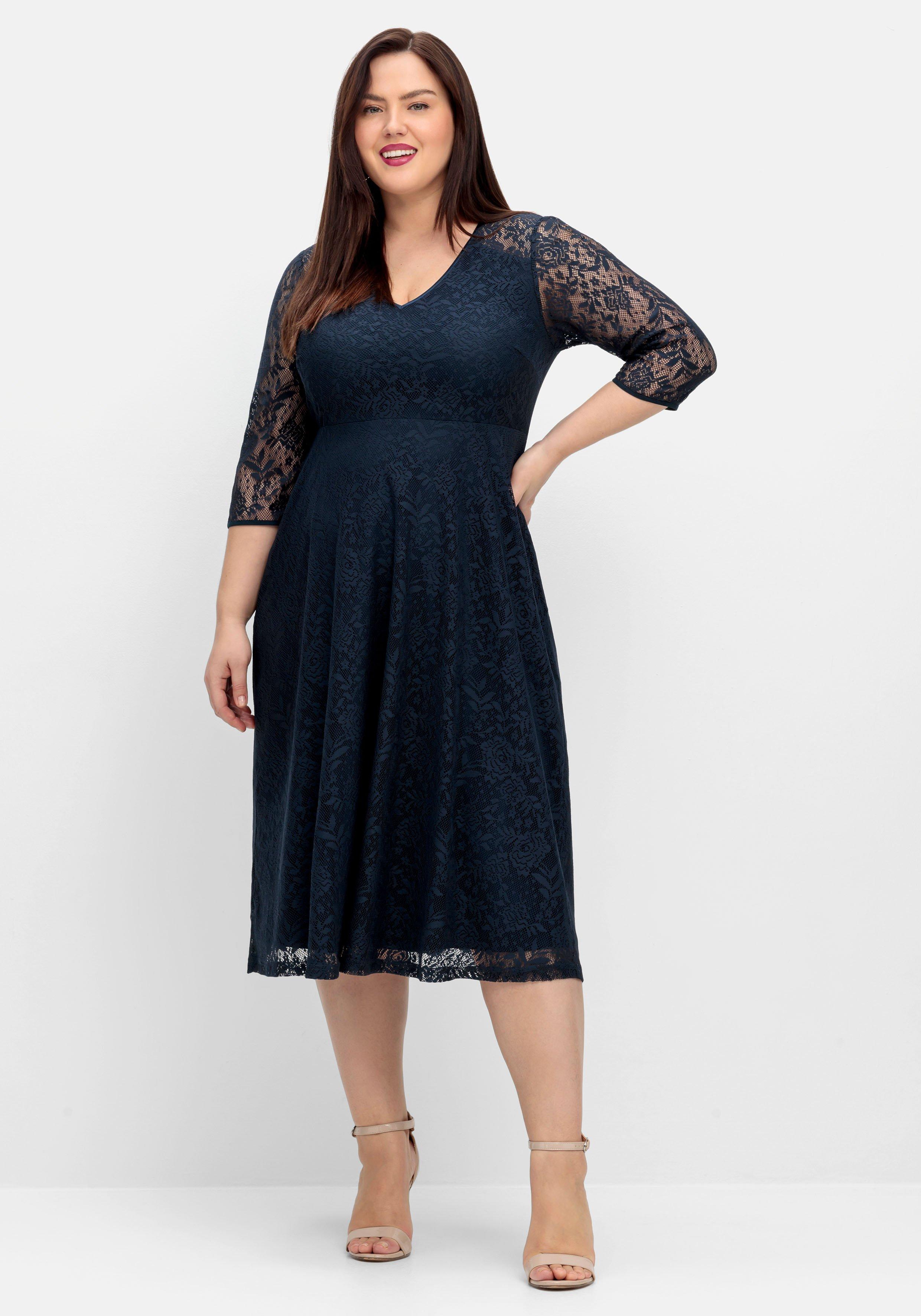 Cocktailkleid aus floraler Spitze