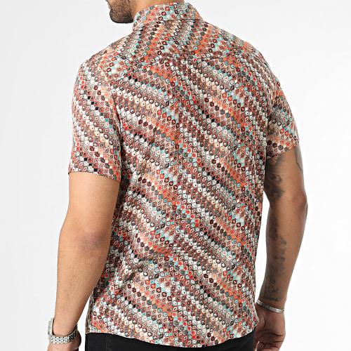 Chemise Manches Courtes Orange