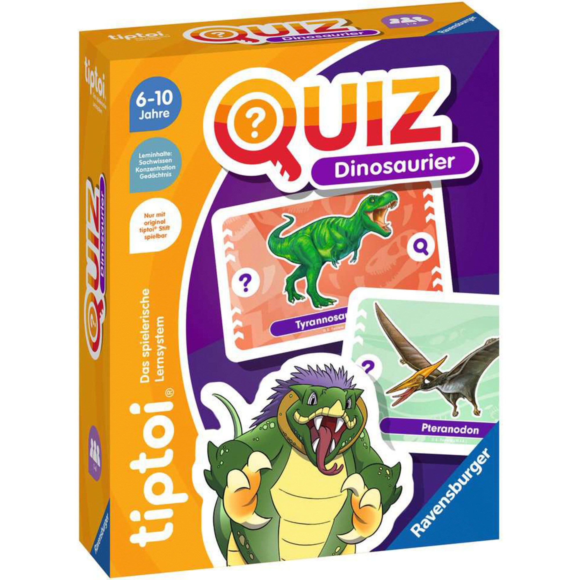 Ravensburger Quizspiel tiptoi Quiz Dinosaurier