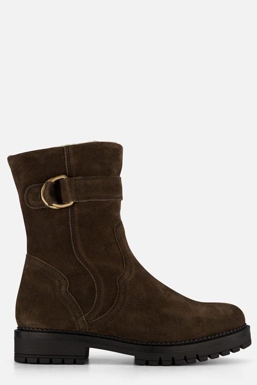 Gabor Enkellaarsjes bruin Suede