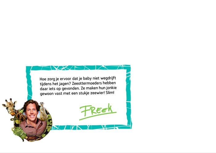 Freek Vonk | Geboortekaart | Zeeotter