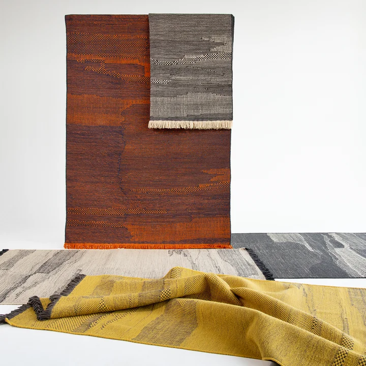 nanimarquina - Wabisabi Wollteppich, 200 x 300 cm, navy