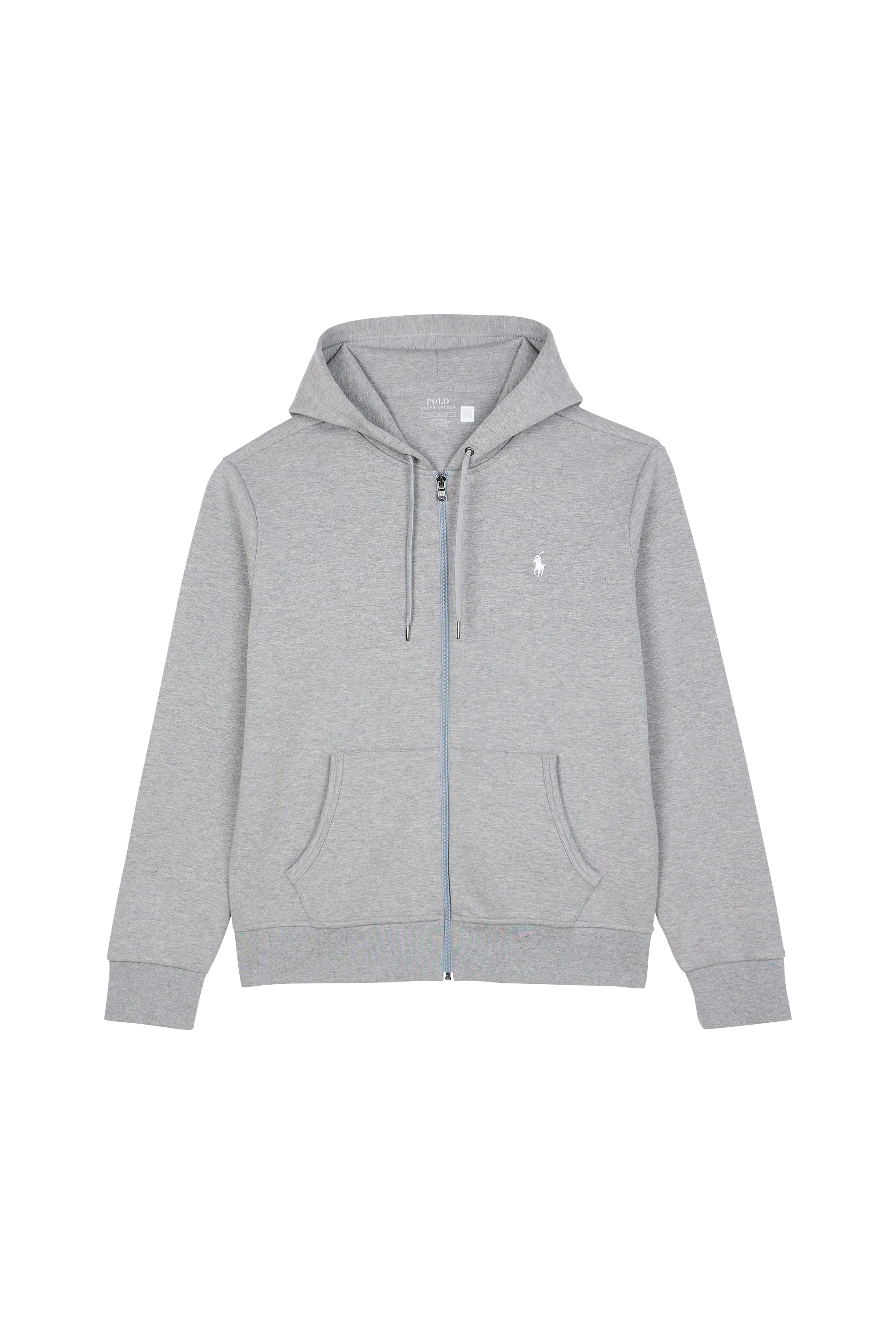 POLO RALPH LAUREN Sweat zippé 30/1 DOUBLE KNT CVC-LSL-KNT Gris