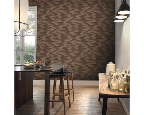 Vliesbehang 10372-48 GMK Fashion for Walls 4 golven brons
