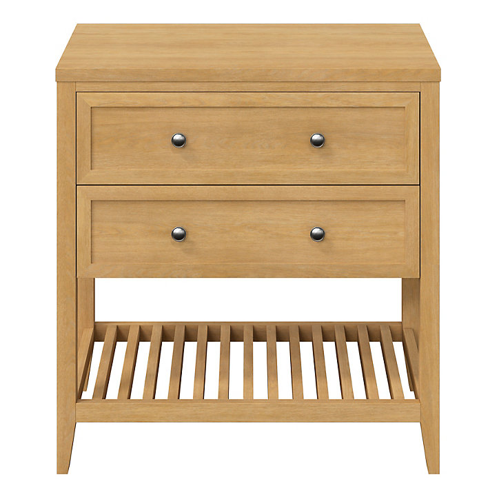 Plan de toilette GoodHome Perma placage chêne 80 cm