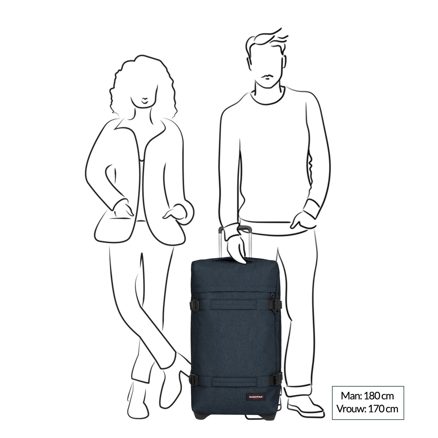 Eastpak Transit'R L triple denim