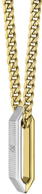 BOSS - Heren Ketting - Lichtgeelgouden en Roestvrij Staal - 56cm