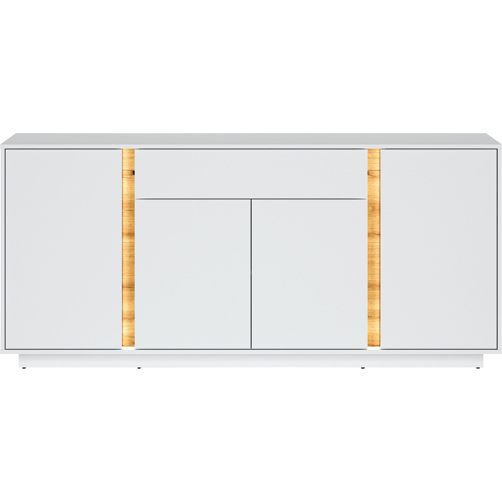 Sideboard Eos Dekor Alpinweiss 192 x 87 x 42 cm inkl. LED-Beleuchtung mit Schalter