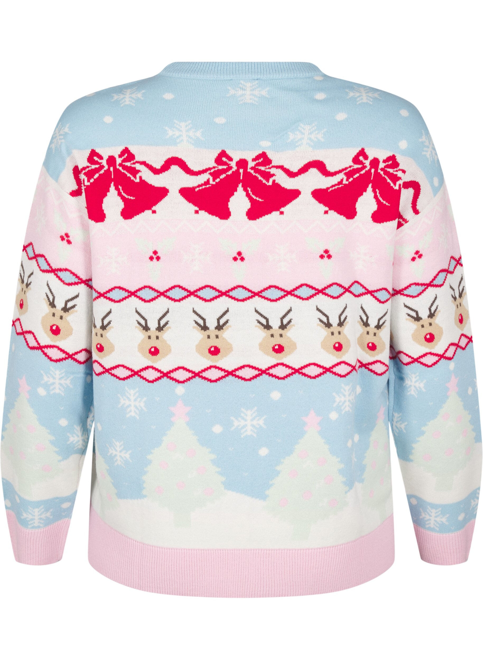 Striktrøje med julemotiv