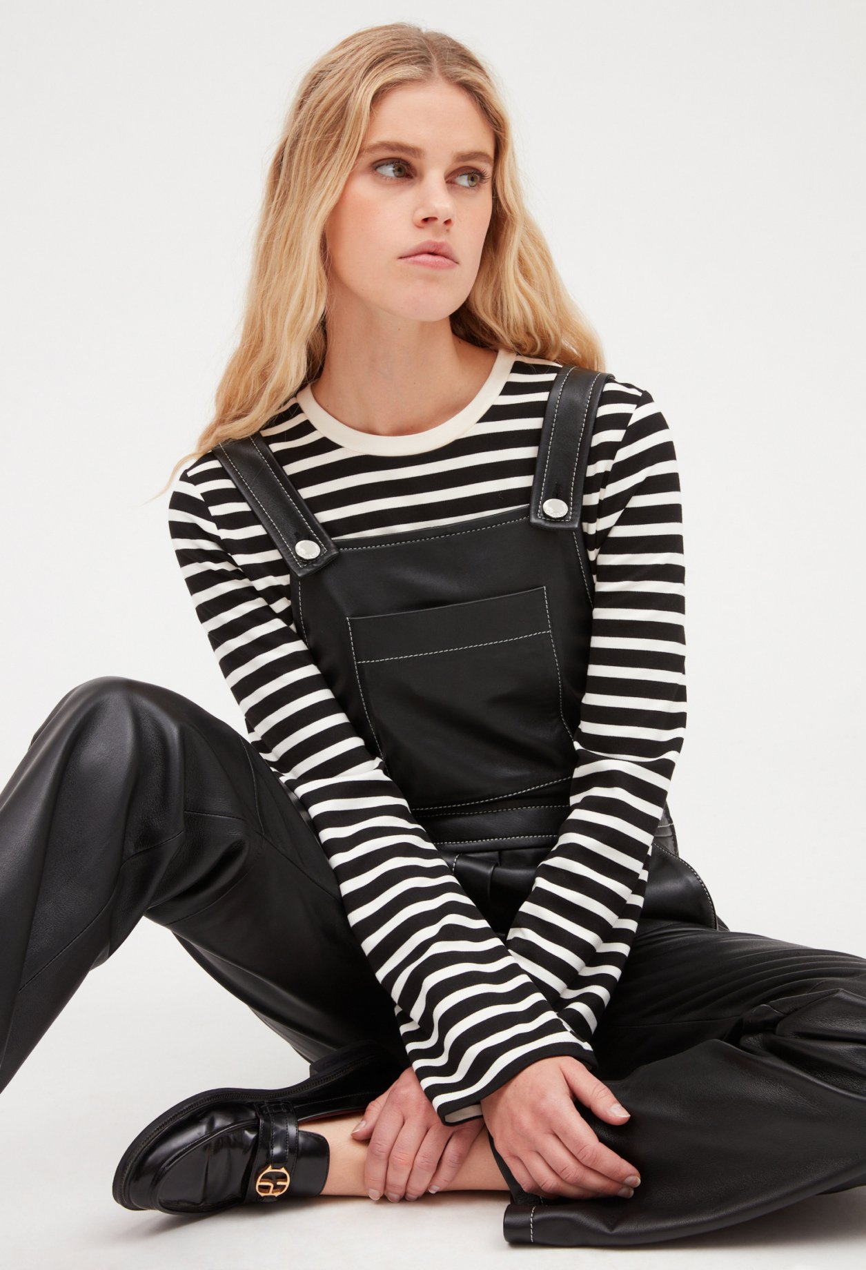 Salopette cuir