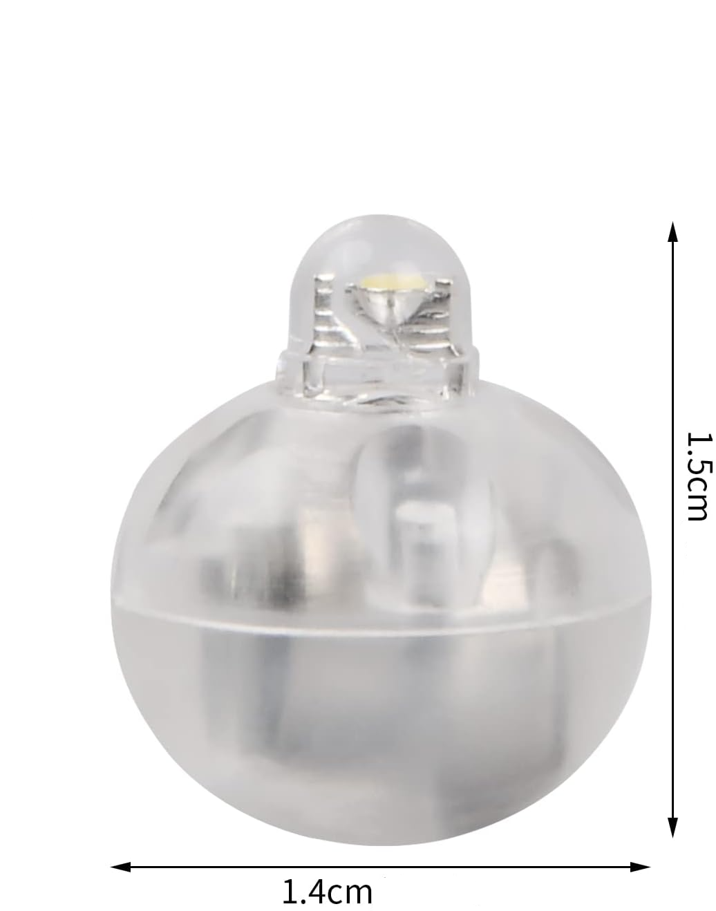 (50er Set) Mini LED Ballon Licht Party Deko Blinkende Beleuchtung für Luftballons / Lampions (inkl. LR41 Batterien) - Bunt