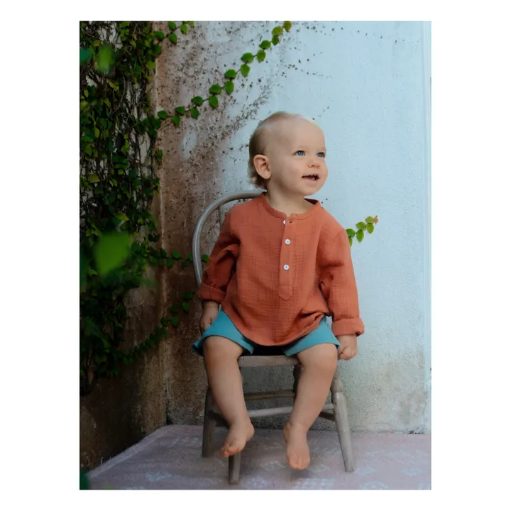 Petite Lucette Kurta Coton Bio Loris | Rouille