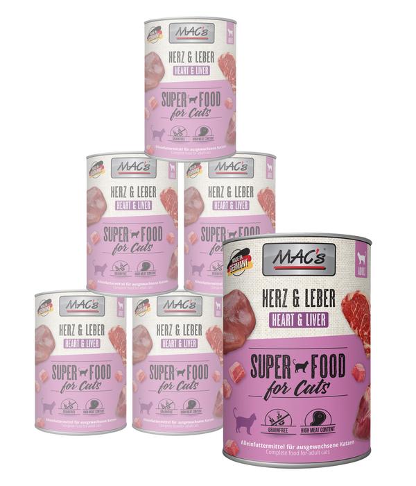 MAC's CAT Nassfutter für Katzen Fleischmenü,