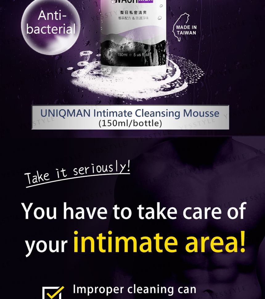 BHK's - Uniqman Intimate Wash Men Cleansing Mousse