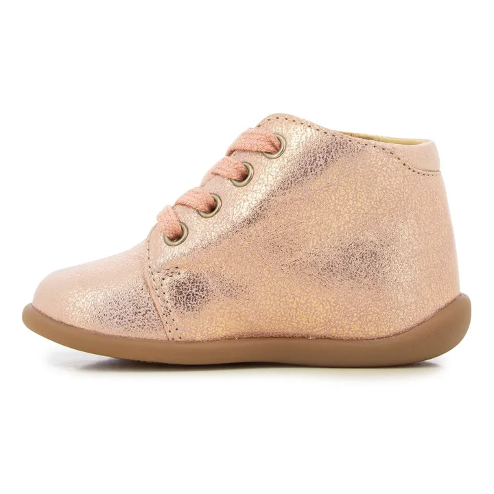 Pom d'Api Bottillons Stand Up | Or rose