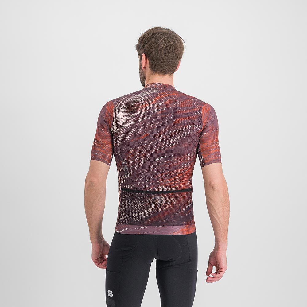 Sportful Cliff Supergiara Fietsshirt Korte Mouwen Paars Heren