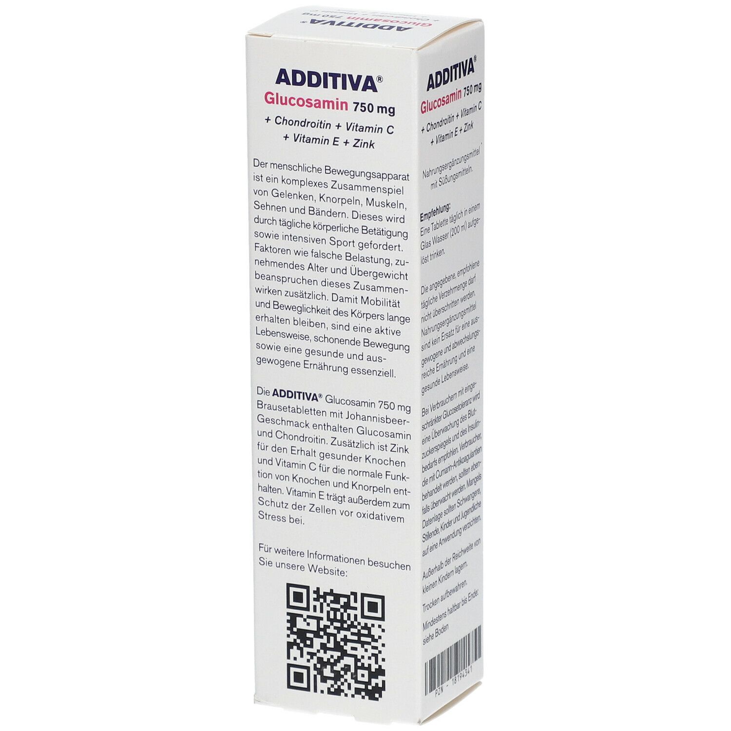 ADDITIVA® Glucosamin 750 mg
