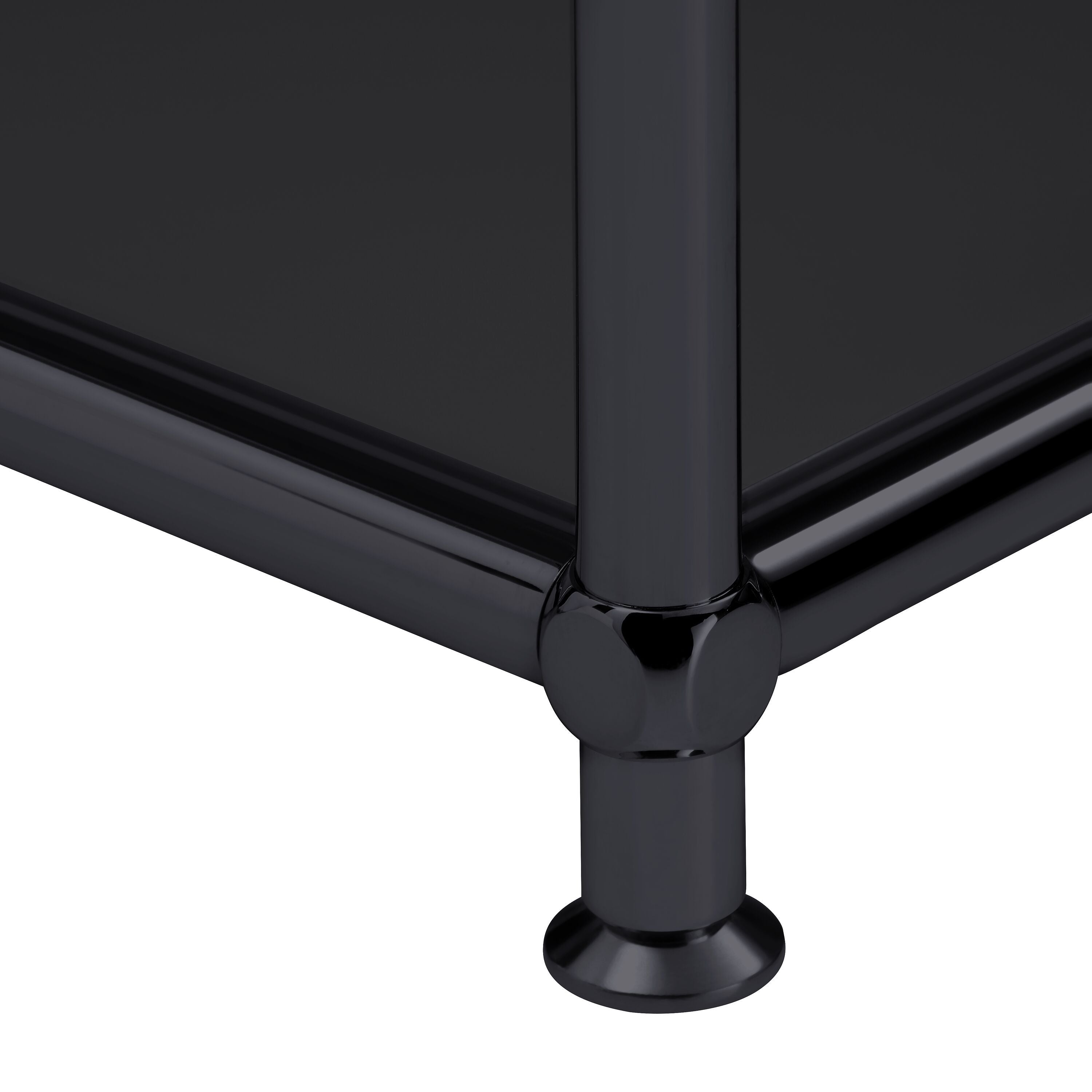 FLEXCUBE Schreibtisch - Schwarz / B: 134.0 cm x T: 60.0 cm x H: 80.0 cm