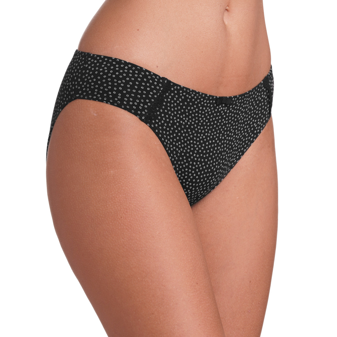 Gina Benotti 5 Damen Slips in verschiedenen Dessins schwarz / weiss / rosa