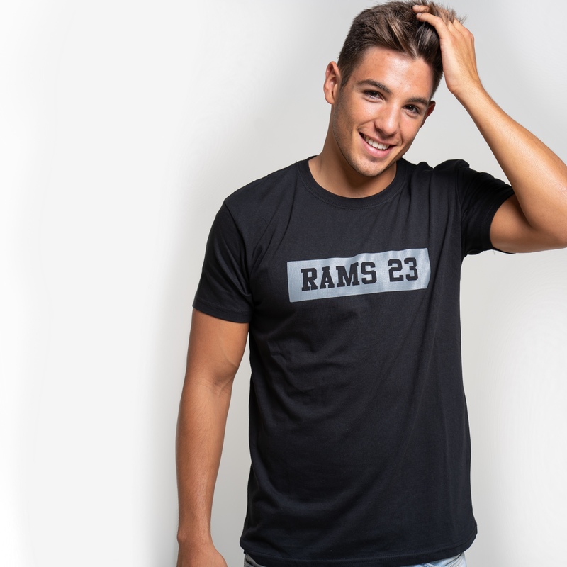 Camiseta Rams com estampa retangular 23