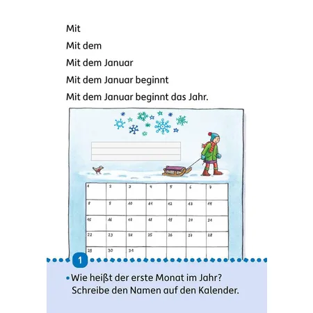 Hauschka Verlag Erstleseblock - Quer durchs Jahr, A5-Block