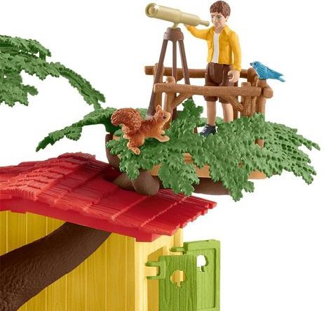 Schleich - Avontuurlijke Boomhut - Speelset - 60-Delig - Inclusief Kind- en Dierfiguren