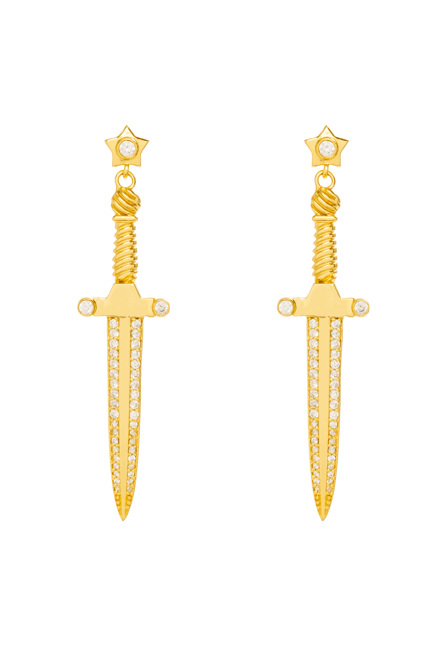 QUEEN OF SWORDS - Boucles d'oreilles | Doré