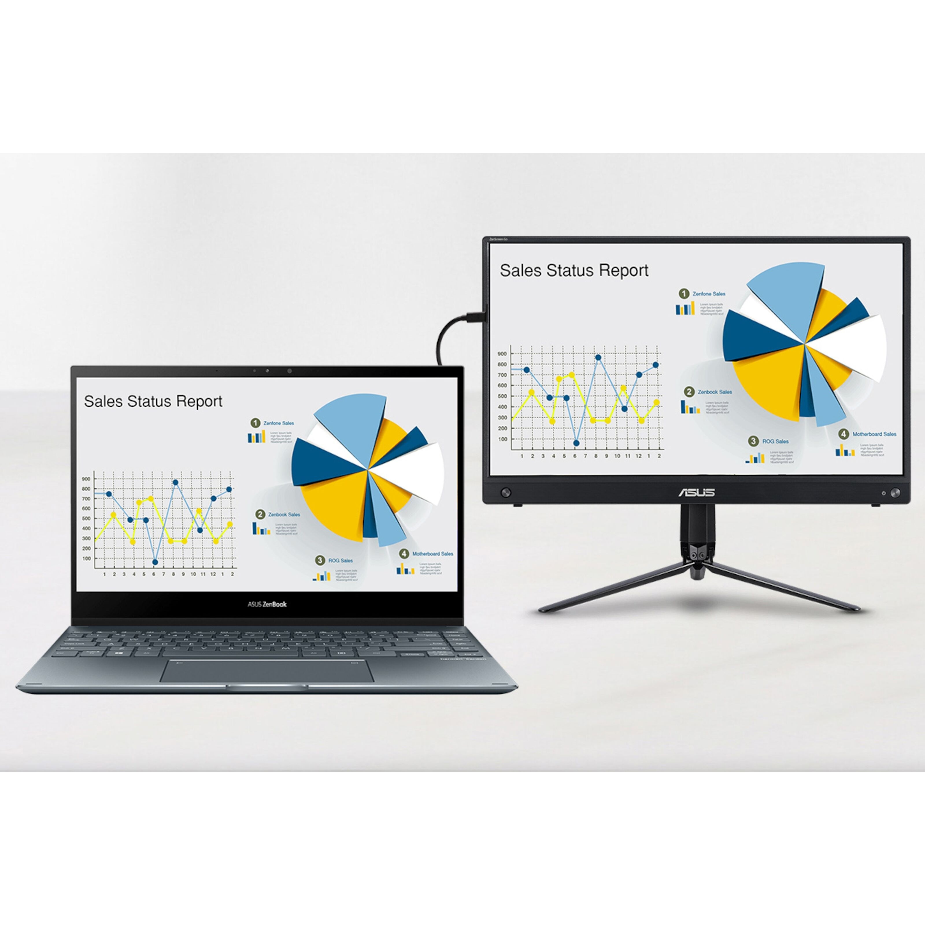 Asus ZenScreen Go MB16AWP Trådløs monitor 15,6