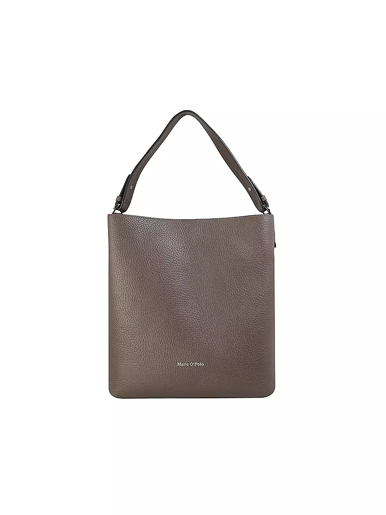 MARC O'POLO Ledertasche - Hobo Bag Medium braun