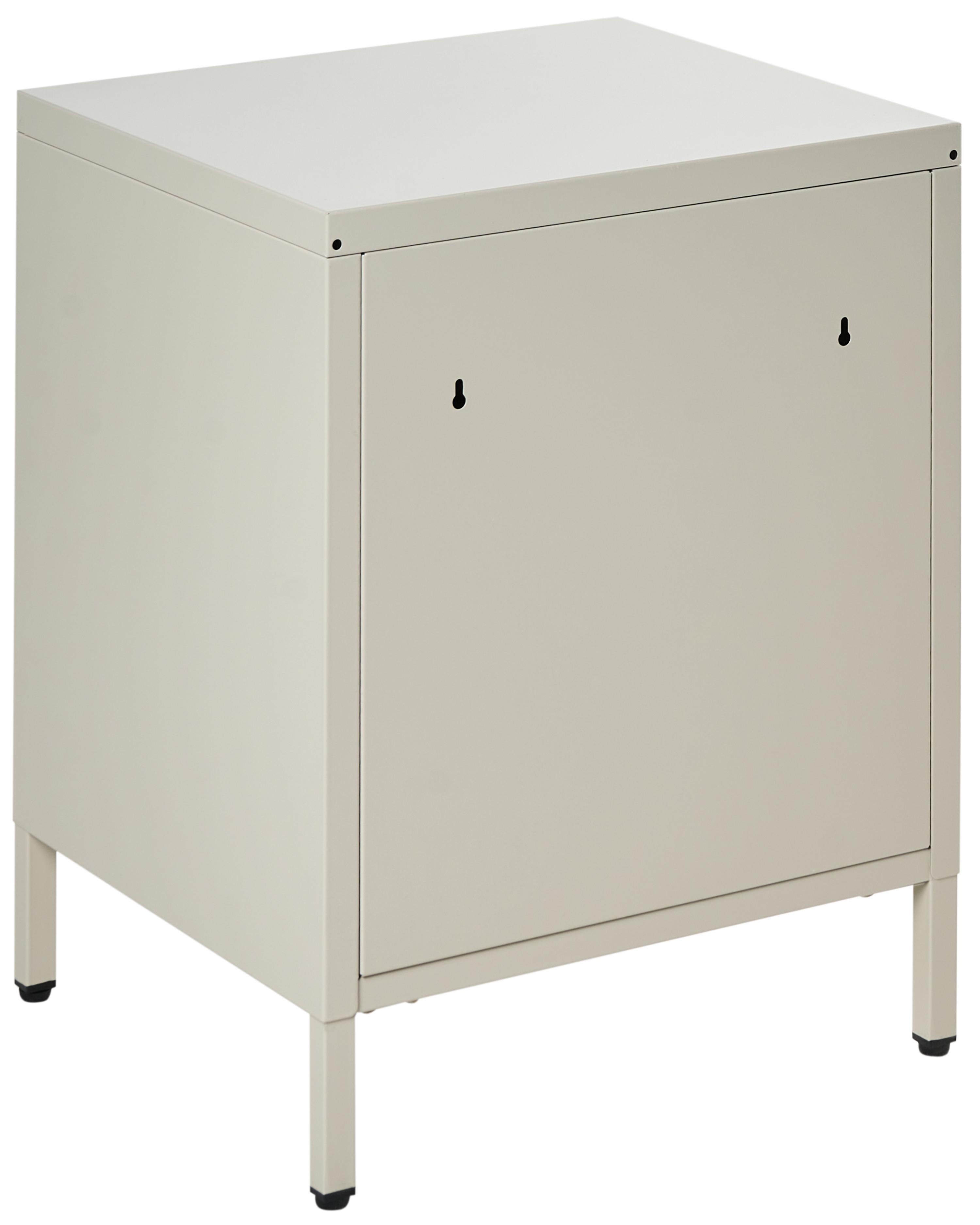 Nachtkastje met 2 lades KYLEA Metaal Beige