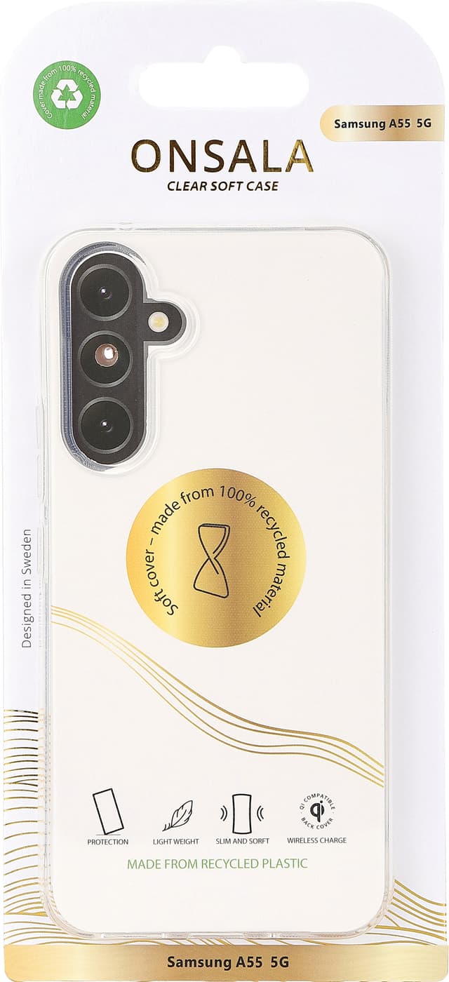 Onsala Samsung Galaxy A55 5G gennemsigtigt etui (transparent)