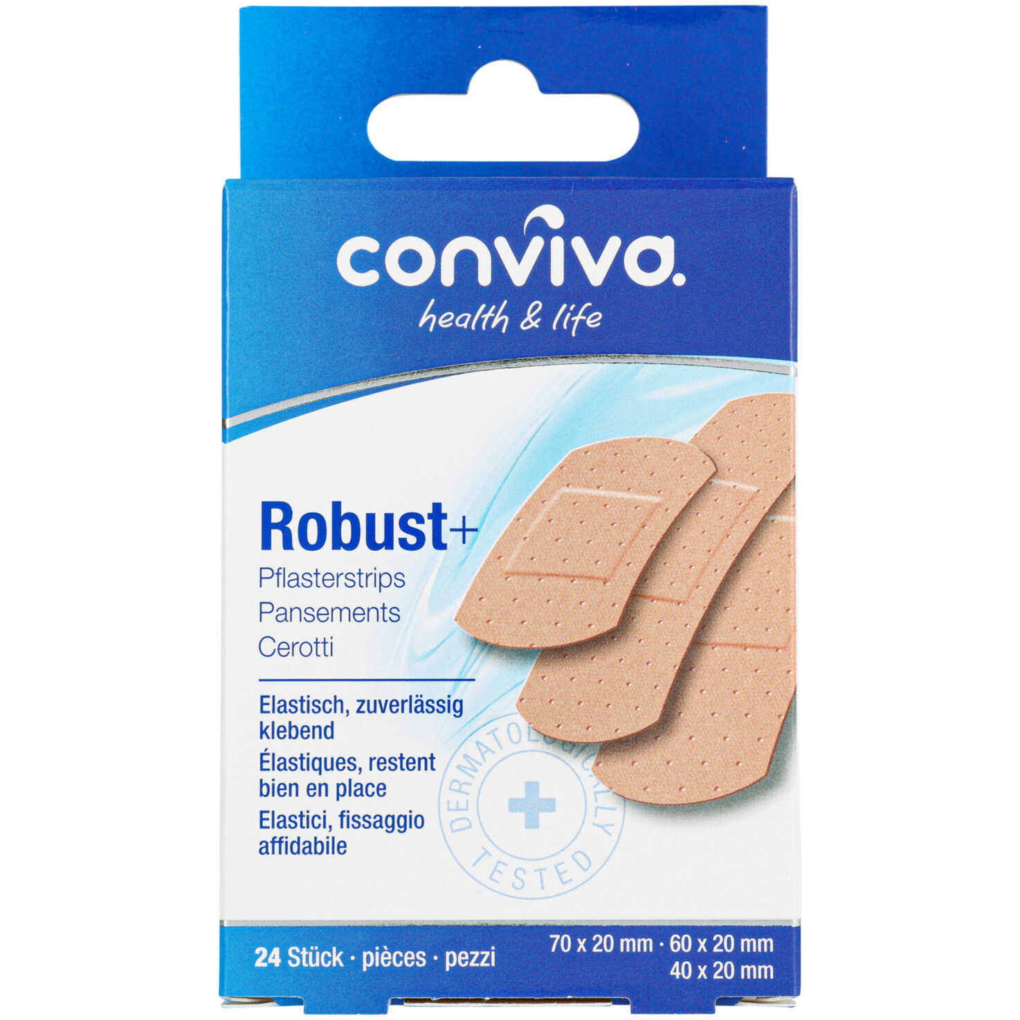 conviva Robust+ Pflasterstrips 24 Stück