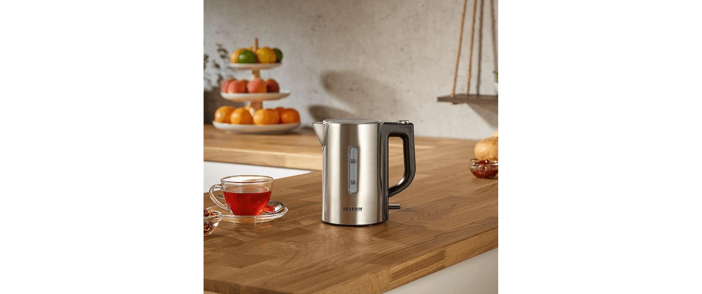 Severin Wasserkocher »WK 3647 0.5 l, Silber« 0,5 l 1100 W
