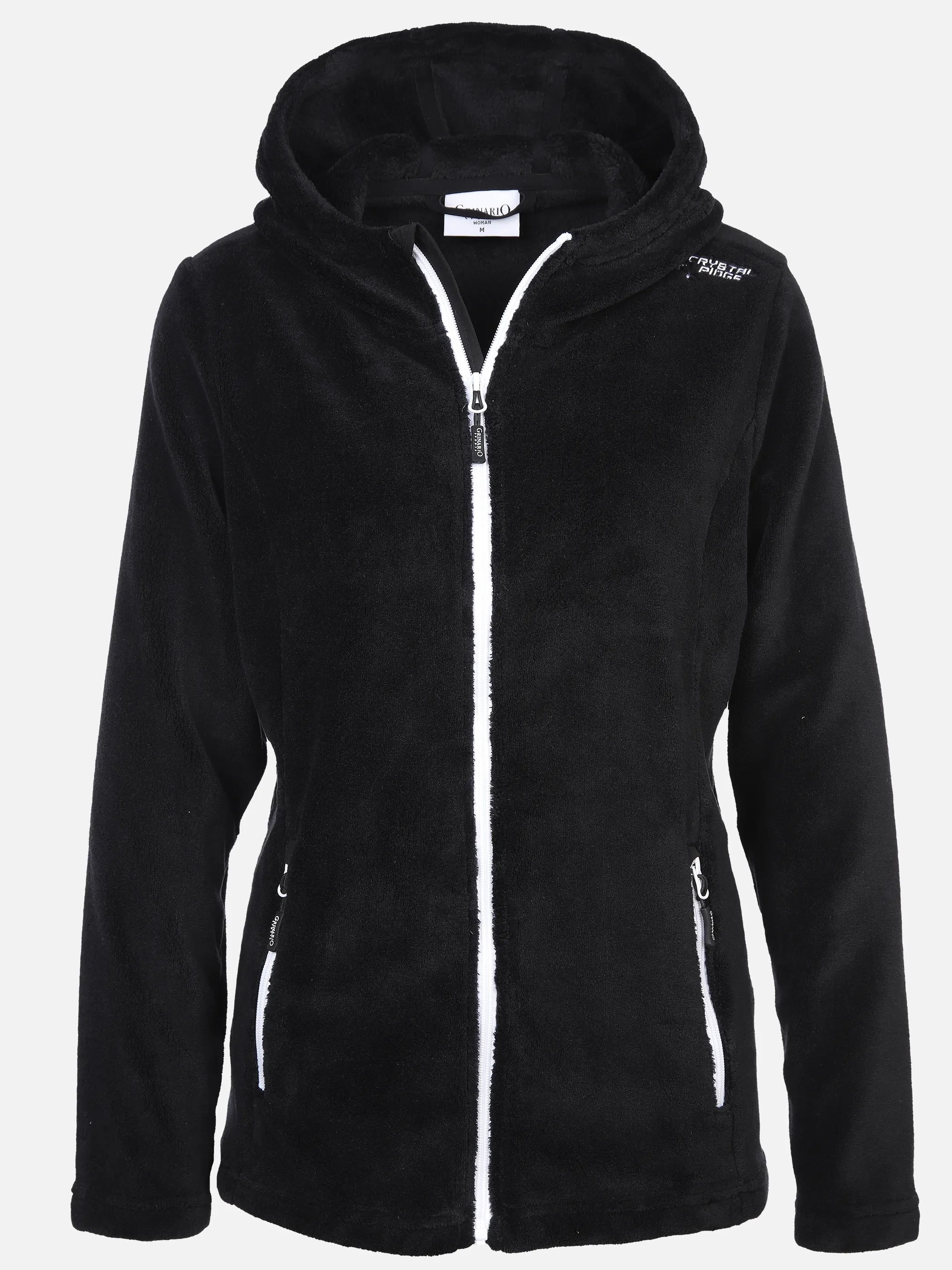Damen Flauschjacke mit Kapuze