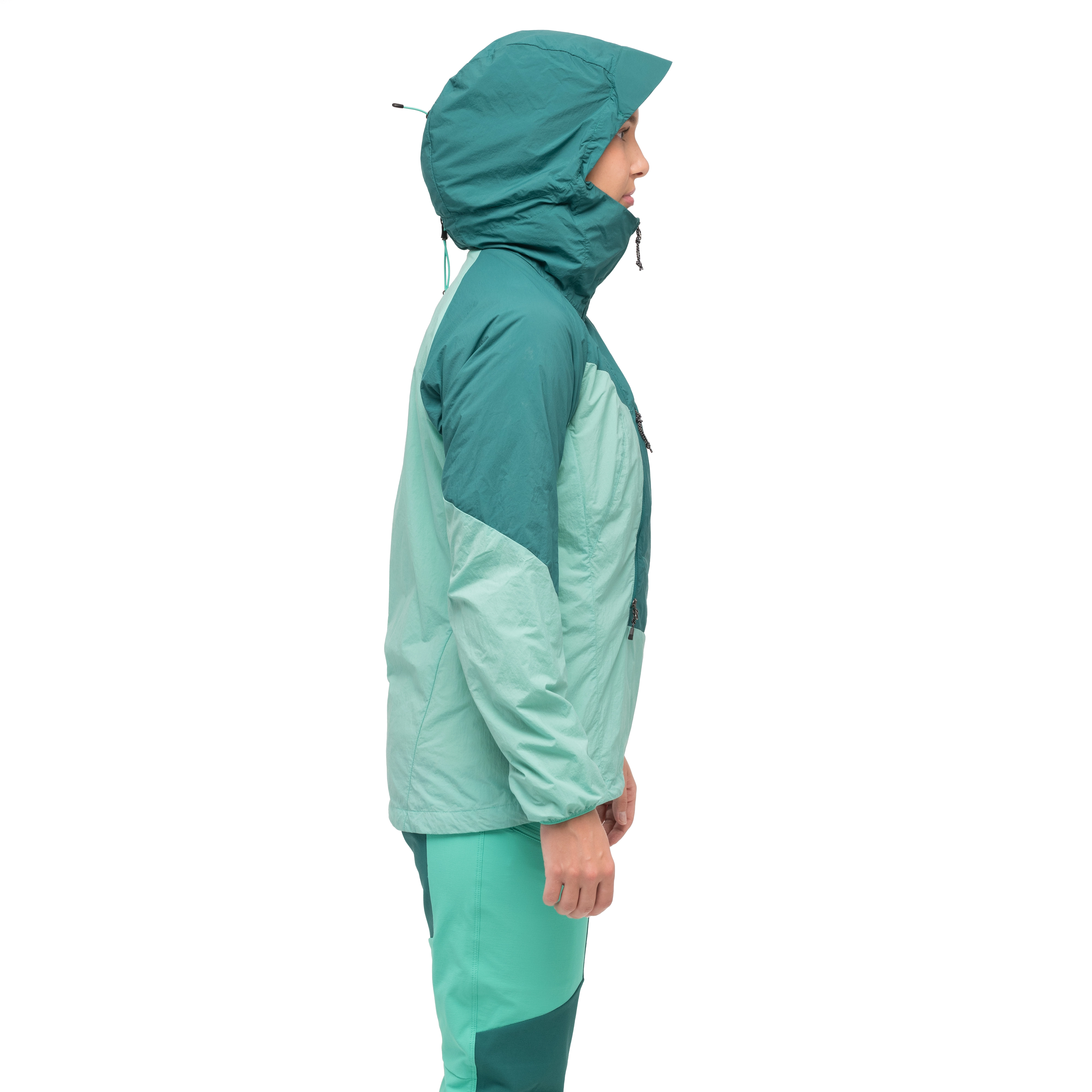 Tind Windbreaker Anorak Women Light Malachite Green / Malachite Green