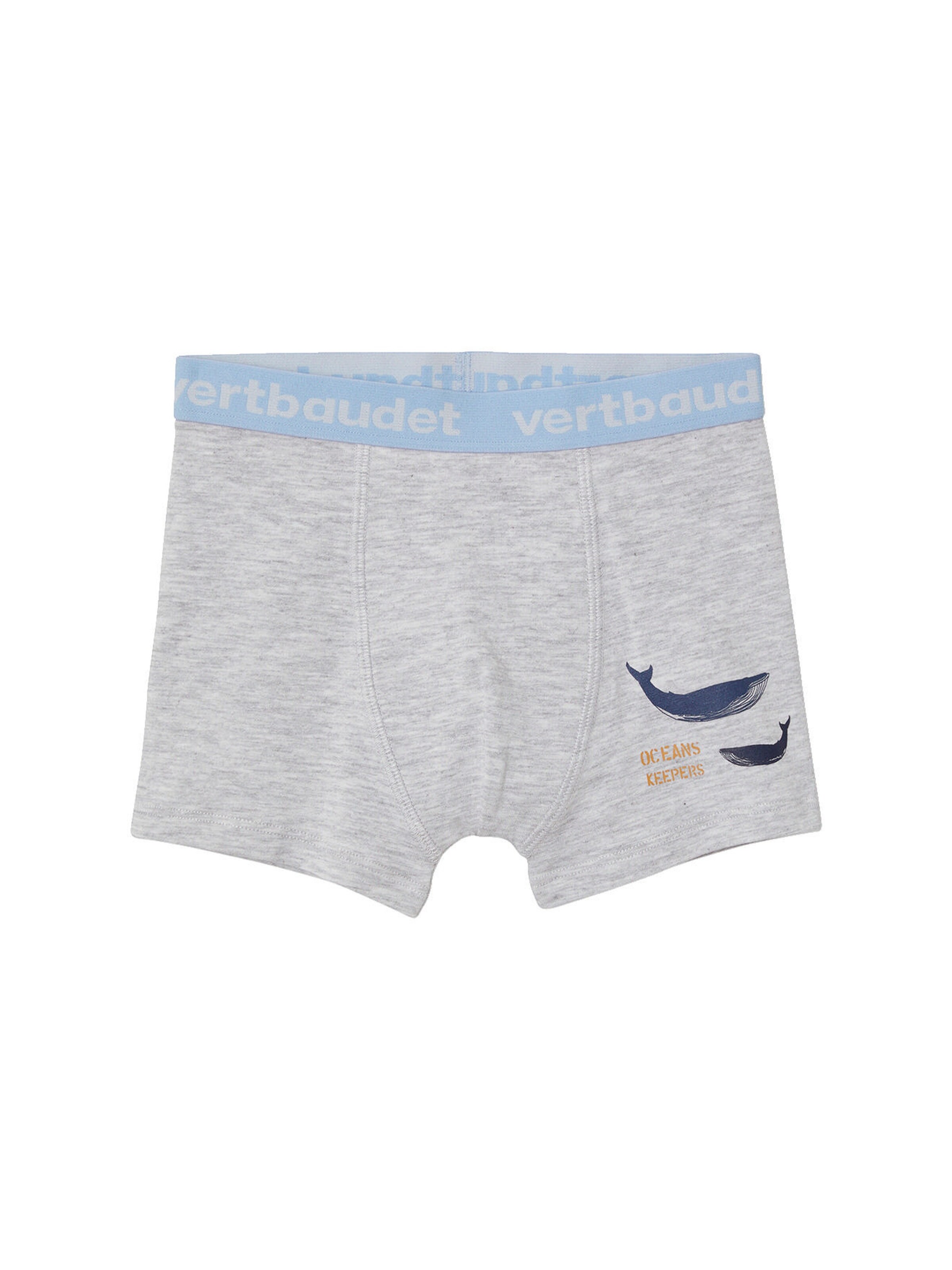 Vertbaudet 5er-Pack Jungen Boxershorts, Wale pack blau