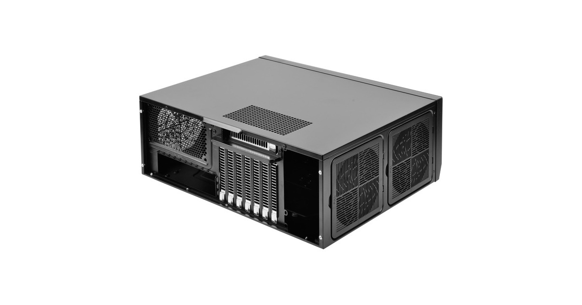 SilverStoneSST-GD09B-C HTPC behuizing  (Zwart | 1x USB-A | 1x USB-C)