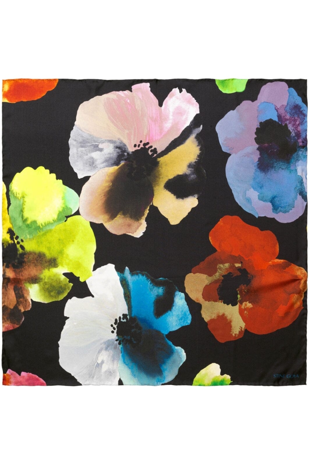 Stine Goya Small Scarf, 2287 Silk Scarves watercolor bloom