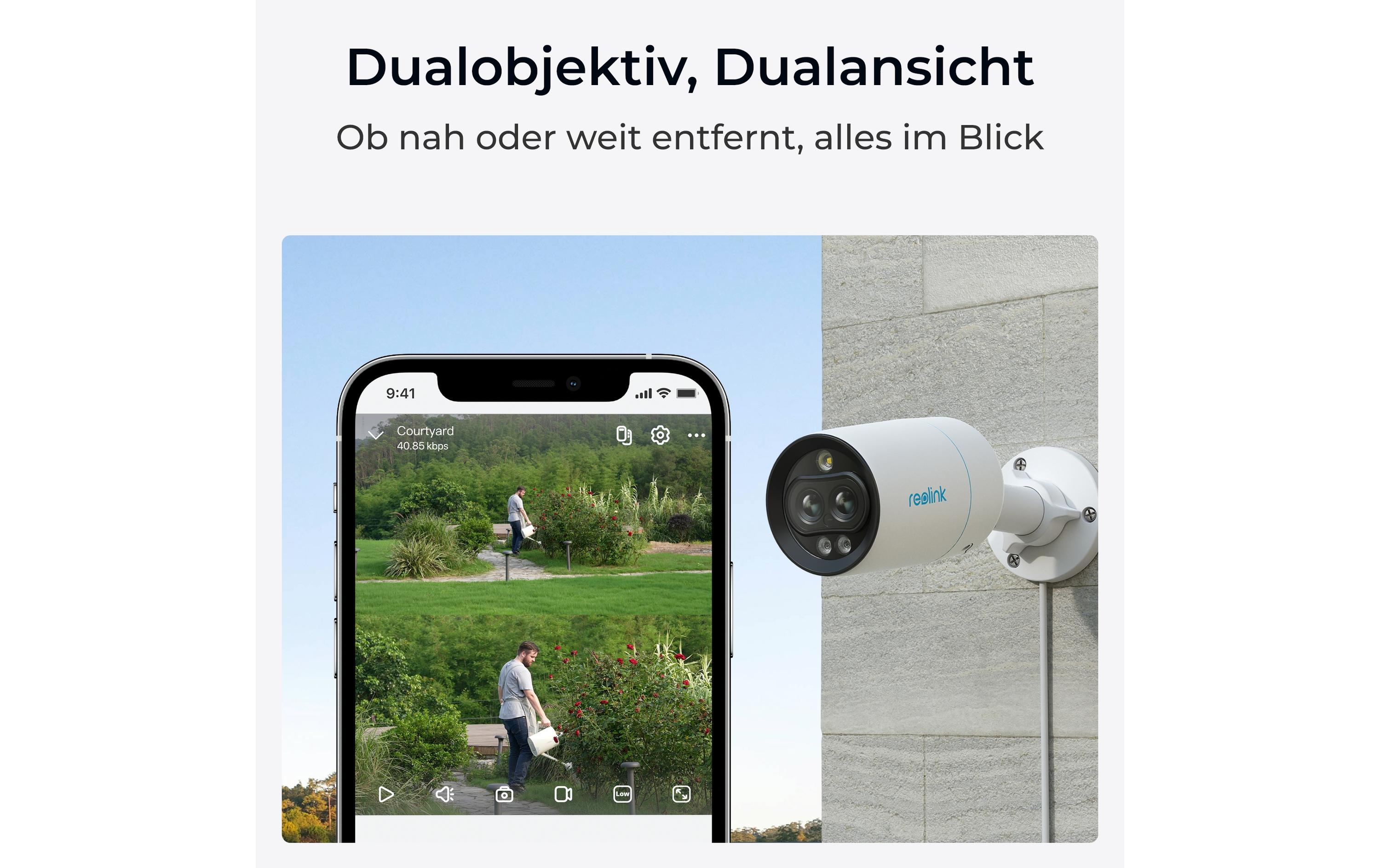 Netzwerkkamera P330M Outdoor PoE<br>IP-Sicherheitskamera Innen und Aussen 3840 x 2160