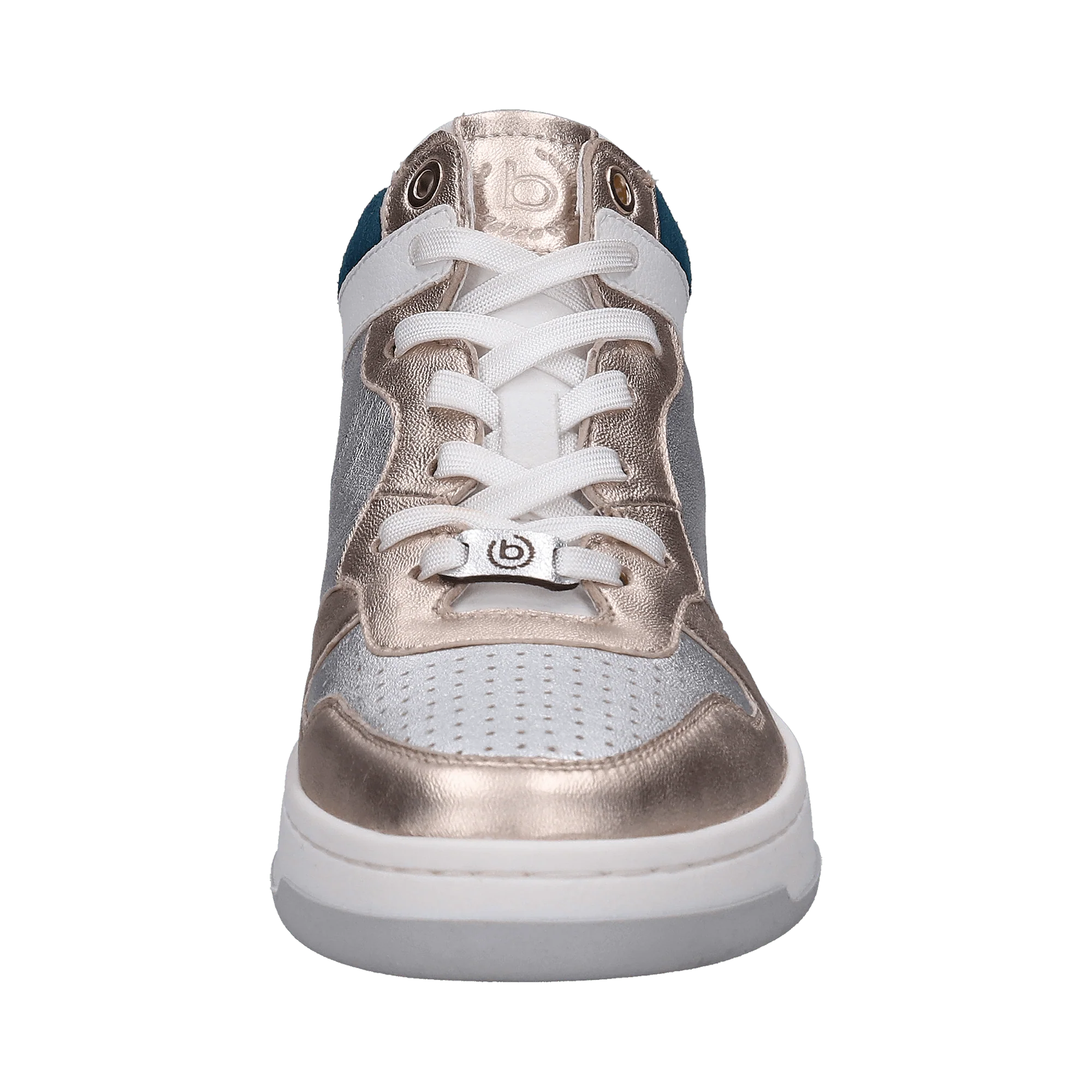 Leder Sneaker silber