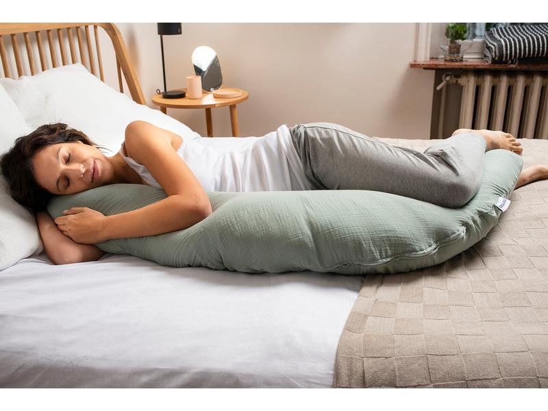 Doomoo Stillkissen Comfy Big Grün Grosses Multifunktionskissen mit abnehmbarem Bezug