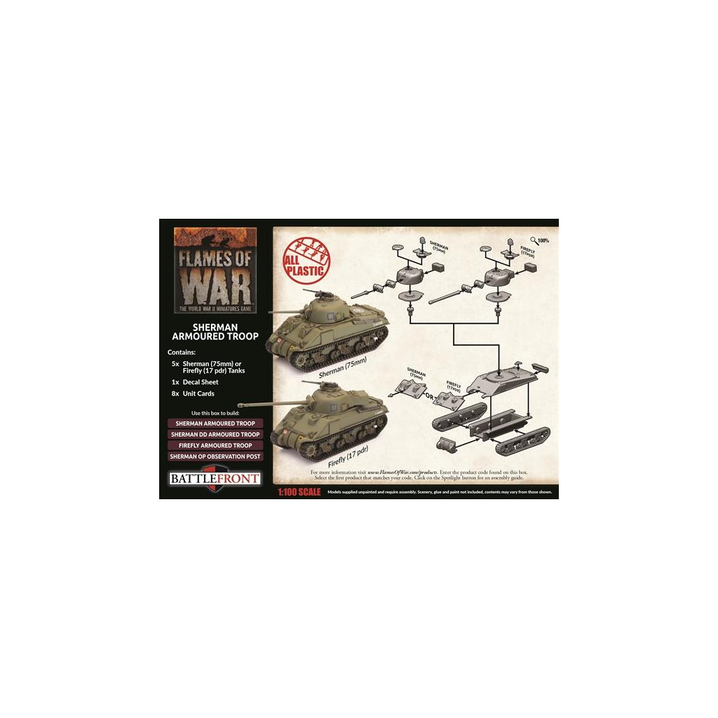 Flames of War - Sherman Armoured Troop