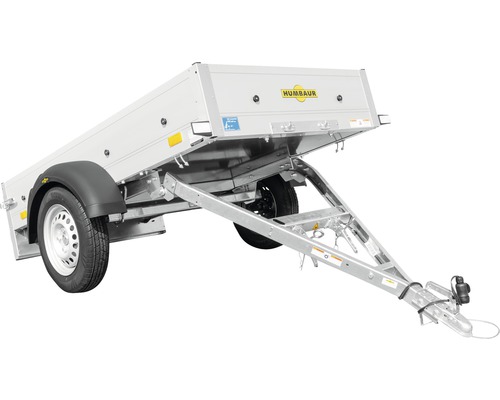 Humbaur enkelassige aanhangwagen Startrailer met neerklapbare dissel, 2050 x 1095 x 300 mm, ongeremd, maximaal toegestaan totaalgewicht 750 kg