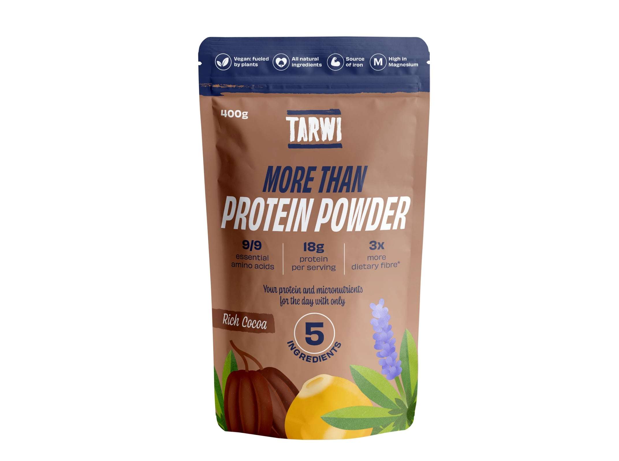PROTEINA VEGAN TARWI TREMOÇO- CACAU INTENSO 400G