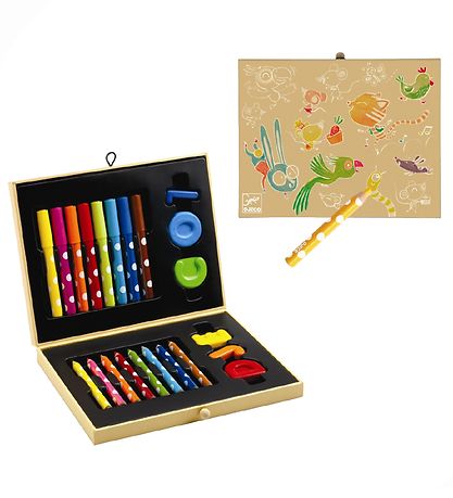 Djeco Farbset - 23 Teile - Bunt
